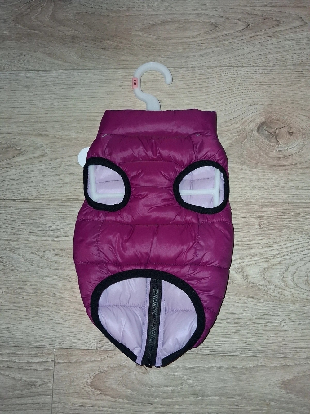 XS Dogs Reversible Puffer Vest Jacket in Magenta And Lilac- Lightweight Warmth - Picture 2 of 3